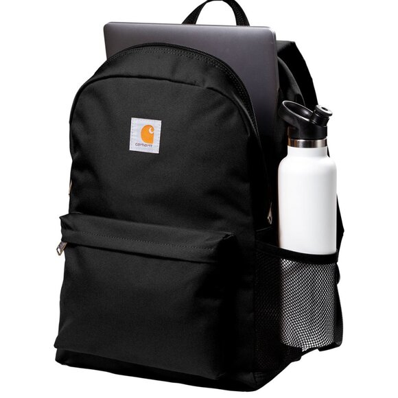 (NWT) Carhatt Canvas Backpack Work School Travel Heavyduty Bookbag Black - Picture 4 of 6